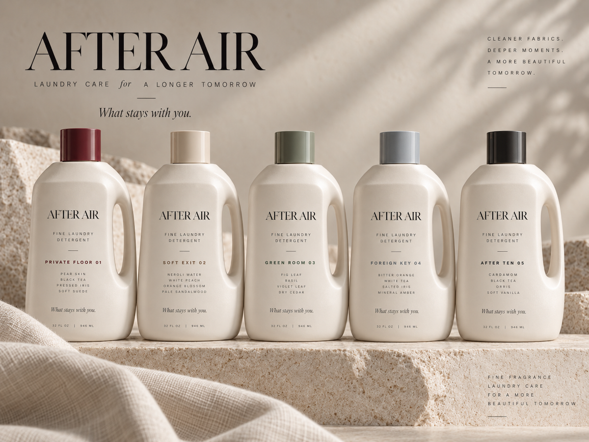 AFTER AIR fine laundry detergent collection lineup