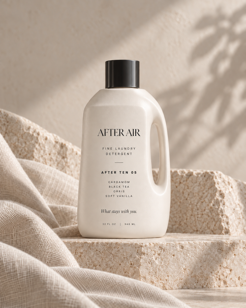 AFTER AIR AFTER TEN 05 fine laundry detergent in bone bottle